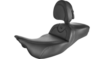 Saddlemen Roadsofa Extended Seat Black Backrest Gel Foam 31" Harley Touring 08+