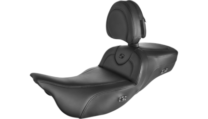 Saddlemen Roadsofa Extended Seat Black Backrest Gel Heat 31" Harley Touring 08+