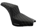 Saddlemen Step 2 Up Silver Lattice Stitch Seat 2018+ Harley Street Bob FXST