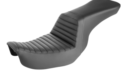 Saddlemen Tour Step-Up Seat Front Tuck-n-Roll Black 29" Harley Dyna 06-17