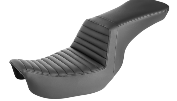 Saddlemen Tour Step-Up Seat Front Tuck-n-Roll Black 29" Harley Dyna 06-17