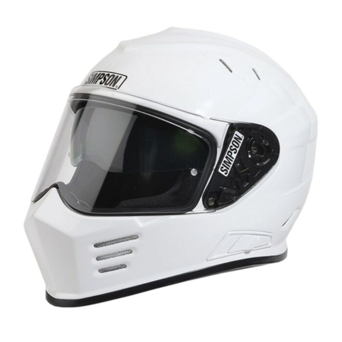 Simpson Ghost Bandit White Motorcycle DOT Full-face Helmet - Various Sizes