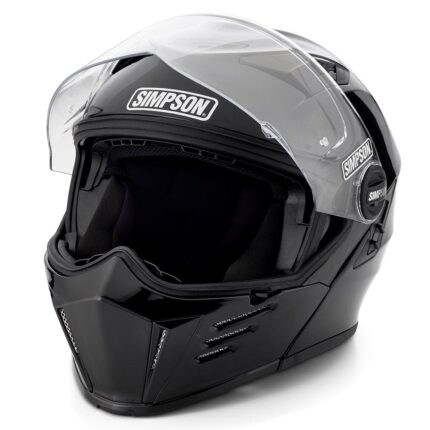 Simpson Mod Bandit Gloss Black Motorcycle DOT Full-face Helmet