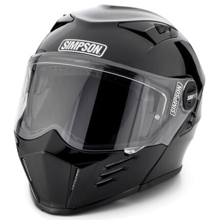 Simpson Mod Bandit Gloss Black Motorcycle DOT Full-face Helmet