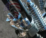 Springer Handlebar Tree Adapter Top Clamp 3.5" Wide Risers Harley DNA Paughco