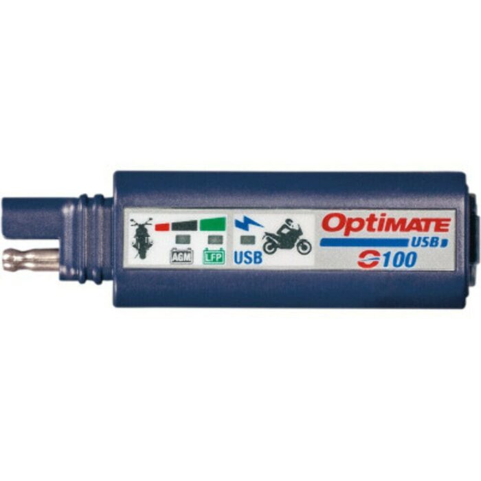TecMate OptiMate 2400mA USB Mini Battery Charger LED Monitor Cell Phone GPS 12V