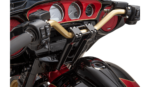 Thrashin Supply Company 4" Mid Bend Black Handlebars Bar Harley Touring Softail
