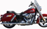 Thunderheader Chrome Slip On Exhaust Pipe Muffler Harley Dyna FLD FXDL 12-17