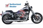 Thunderheader Chrome Slip On Exhaust Pipe Muffler Harley Dyna FLD FXDL 12-17