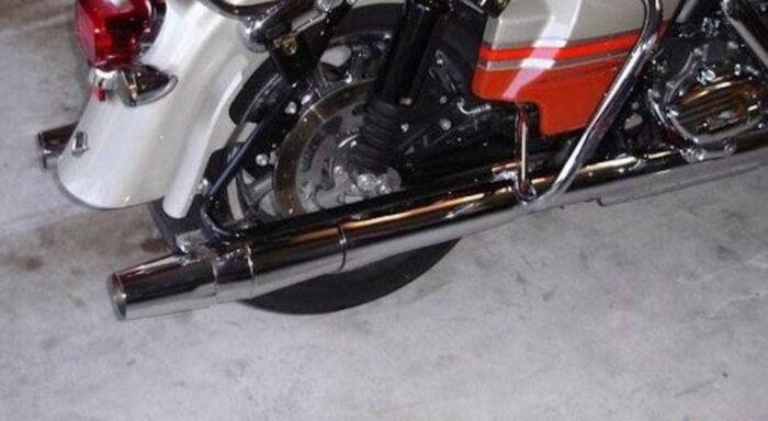 Thunderheader Chrome Slip On Exhaust Pipes Mufflers Pair Harley Touring 95-16