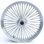 Ultima Chrome 21 3.5 48 Fat King Spoke Front Wheel Rim Harley Touring Dual Disc
