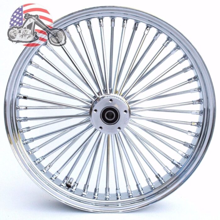 Ultima Chrome 21 3.5 48 Fat King Spoke Front Wheel Rim Harley Touring Dual Disc