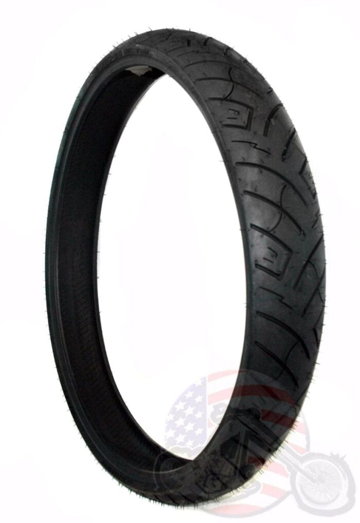 Ultima Manhattan Black 23 x 3.5 Front Wheel Rim BW Tire DD Package Harley 2008+