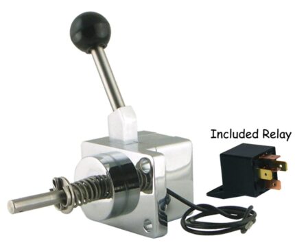 V-Factor Chrome Action Starter Solenoid Lever Switch Harley Big Twin 4 Speed