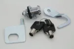 V-Twin Chrome Tour-Pak Pack Lock Key Kit 53194-07 Harley 93-13 Touring Dresser