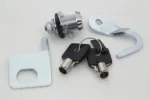 V-Twin Chrome Tour-Pak Pack Lock Key Kit 53194-07 Harley 93-13 Touring Dresser