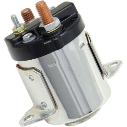 Volt Tech Chrome 5 Five Speed Starter Solenoid Sealed Harley Shovelhead Evo BT