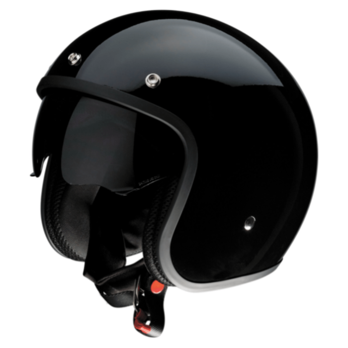 Z1R Saturn SV Helmet Gloss Black Large DOT Mens Womens Motorcycle Open Face