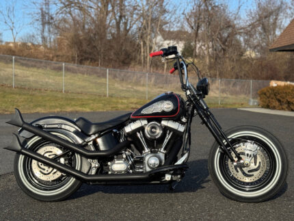 2015 Harley-Davidson Softail Slim FLS 103" 6-Speed Custom Springer Bobber Build!! $12,995 (Copy)