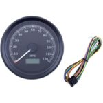 3 3/8 Black Electronic Programmable Speedometer Odometer 120mph Custom Universal