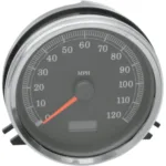 3 3/8 Black Electronic Programmable Speedometer Odometer 120mph Custom Universal