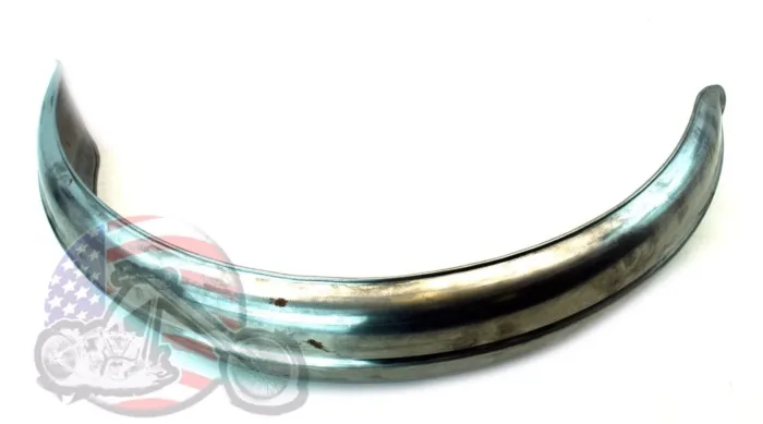 5" Steel Ribbed Rear Fender Raw Rolled Edge Harley Chopper Bobber Custom Rigid