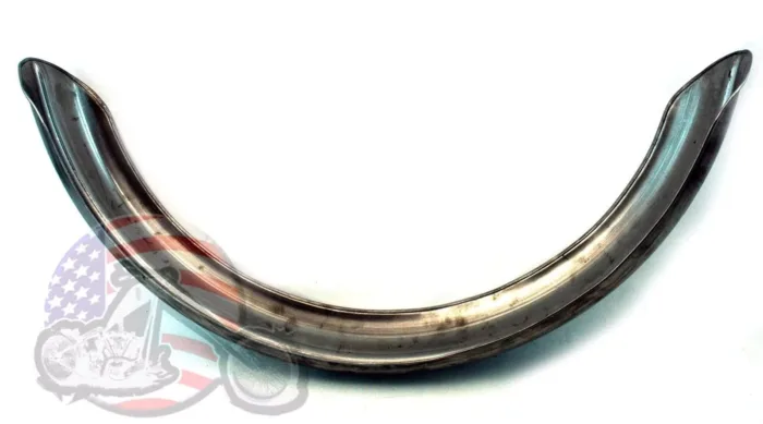 5" Steel Ribbed Rear Fender Raw Rolled Edge Harley Chopper Bobber Custom Rigid