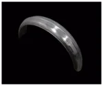 5" Steel Ribbed Rear Fender Raw Rolled Edge Harley Chopper Bobber Custom Rigid
