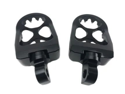ACM Black Aluminum MX Motorcycle Platform Foot Peg Harley Dyna Sportster Softail