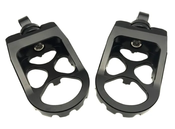 ACM Black Aluminum MX Motorcycle Platform Foot Peg Harley Dyna Sportster Softail