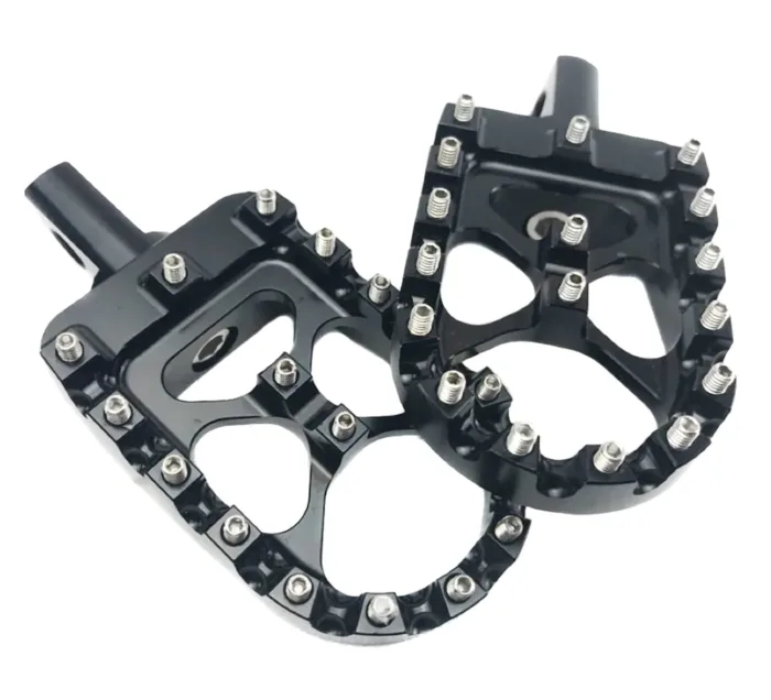 ACM Black Aluminum MX Motorcycle Platform Foot Peg Harley Dyna Sportster Softail
