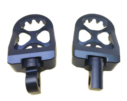 ACM Blue Aluminum MX Motorcycle Platform Foot Peg Harley Dyna Sportster Softail