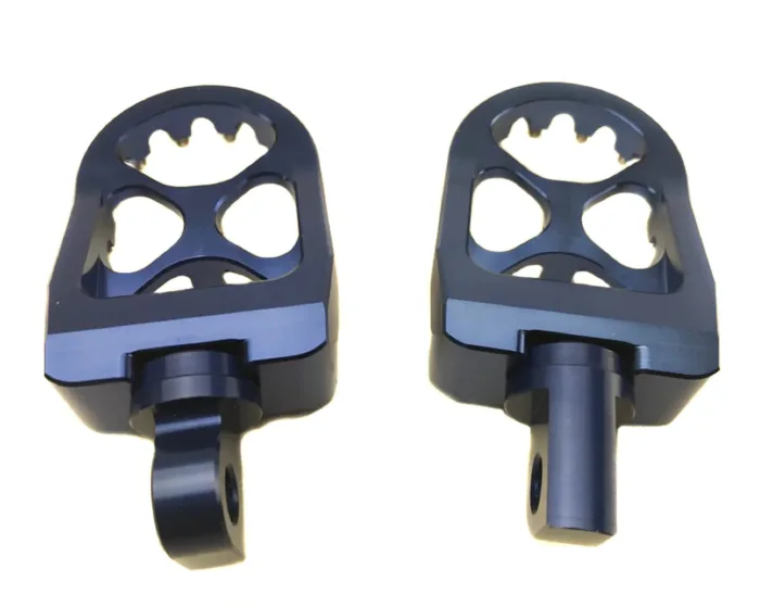 ACM Blue Aluminum MX Motorcycle Platform Foot Peg Harley Dyna Sportster Softail