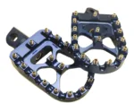ACM Blue Aluminum MX Motorcycle Platform Foot Peg Harley Dyna Sportster Softail