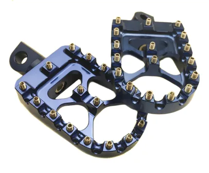 ACM Blue Aluminum MX Motorcycle Platform Foot Peg Harley Dyna Sportster Softail