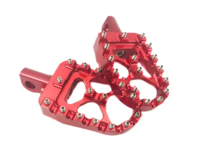 ACM Red Aluminum MX Motorcycle Platform Foot Pegs Harley Dyna Sportster Softail