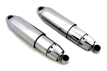 AEE 12" Chrome Covered Shocks 1" Lowering Harley Dyna Lowrider Wide Glide FXD