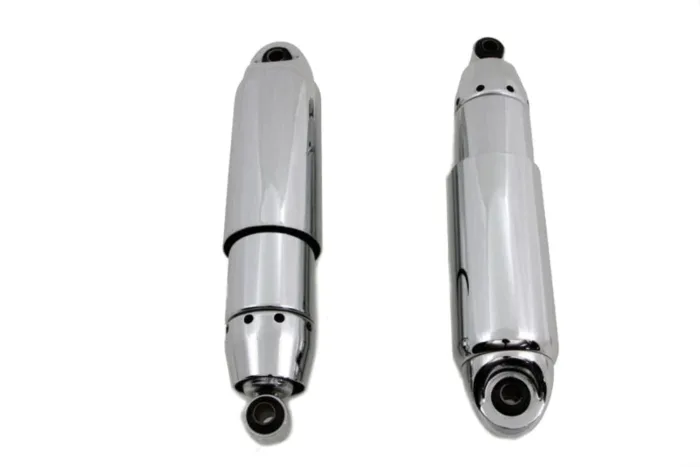 AEE 12" Chrome Covered Shocks 1" Lowering Harley Dyna Lowrider Wide Glide FXD
