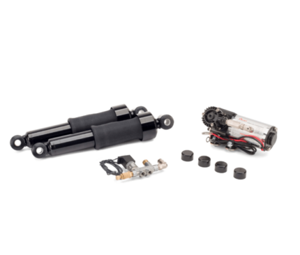 Arnott Bilstein 12" Adjustable Air Suspension Black Shocks Harley Touring 80-07