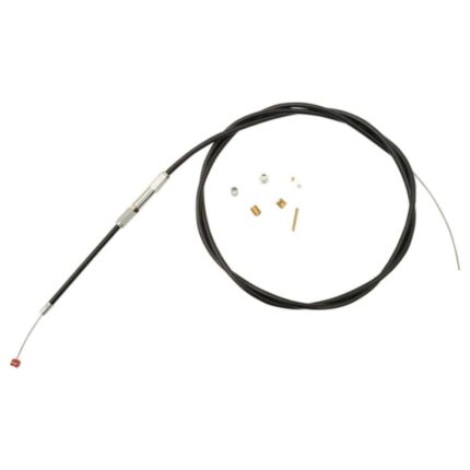 Barnett Universal 53" +8 Vinyl Throttle Cable Black with Adjuster Harley