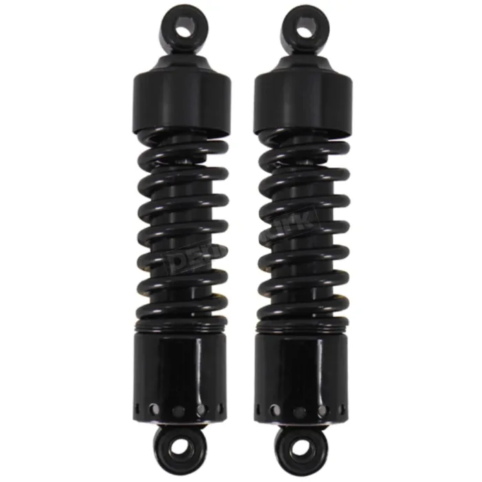 Black 12" Rear Shocks Suspension Pair 54509-73 Harley 73-86 Shovelhead Big Twin