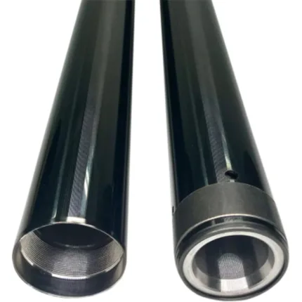 Black 49mm OEM 46605-06 Replacement Front End Fork Tubes Harley Dyna FXD 25.50"