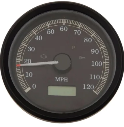 Black Electronic Programmable Analog Speedometer Speedo Harley Dyna Sportster