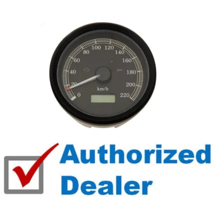 Black Electronic Programmable Analog Speedometer Speedo Harley Dyna Sportster KH