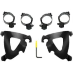 Black Road Warrior Fairing 9" Dark Smoke Windshield Kit Harley Low Rider S 2020