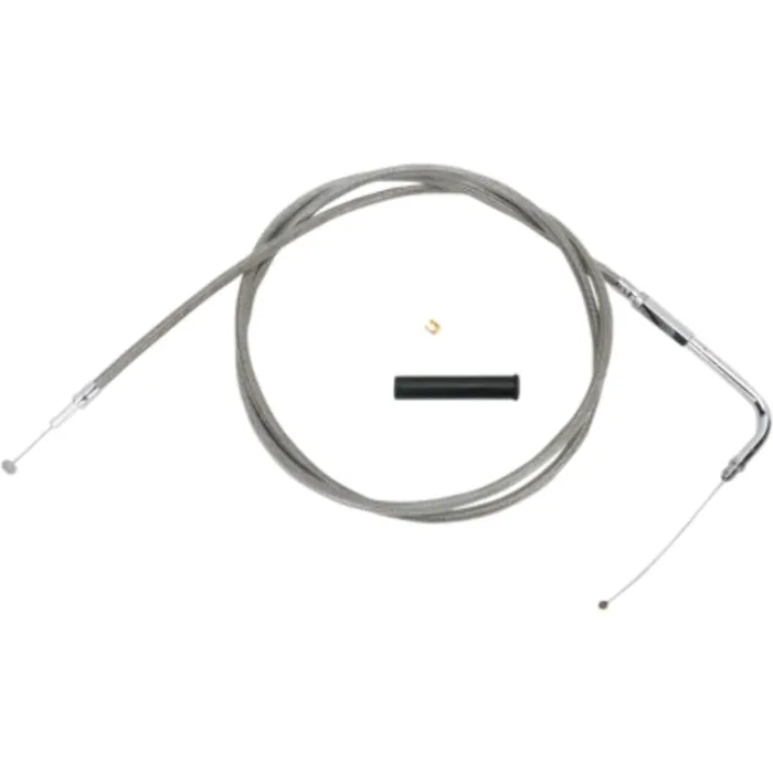 Braided Stainless Throttle Cable 58" 90 Degree 5" Harley 96-17 Big Twin Cam XL