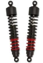 Burly Brand Black 13 Stiletto Lifted Shocks Harley Sportster Café Scrambler 86Up