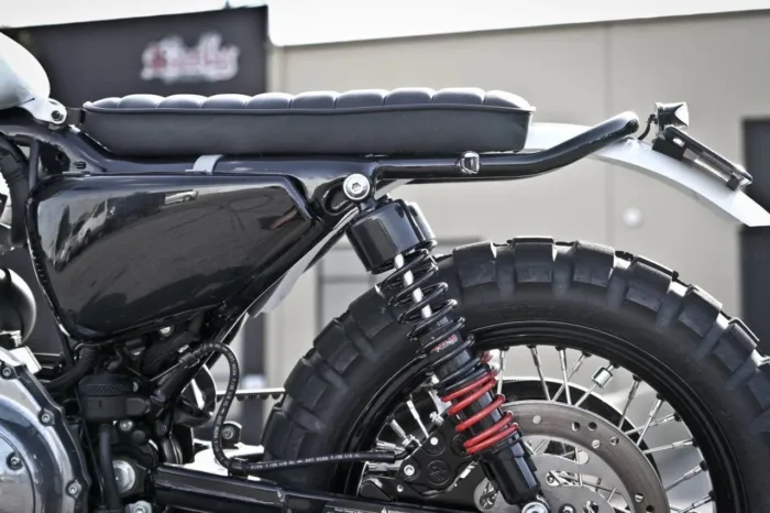 Burly Brand Black 13 Stiletto Lifted Shocks Harley Sportster Café Scrambler 86Up
