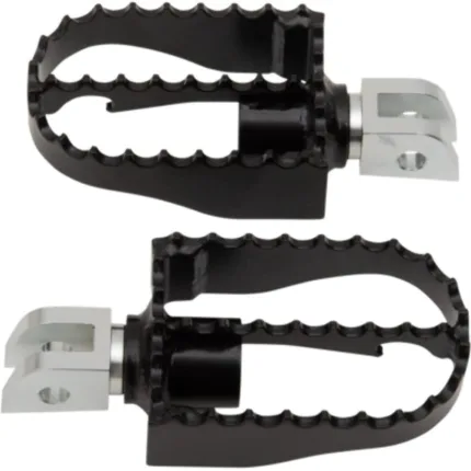 Burly Brand Black MX Style Rider Driver Foot Pegs Footpegs Harley Softail 18+ M8