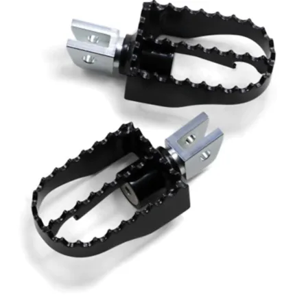 Burly Brand Black MX Style Rider Driver Foot Pegs Footpegs Harley Softail 18+ M8